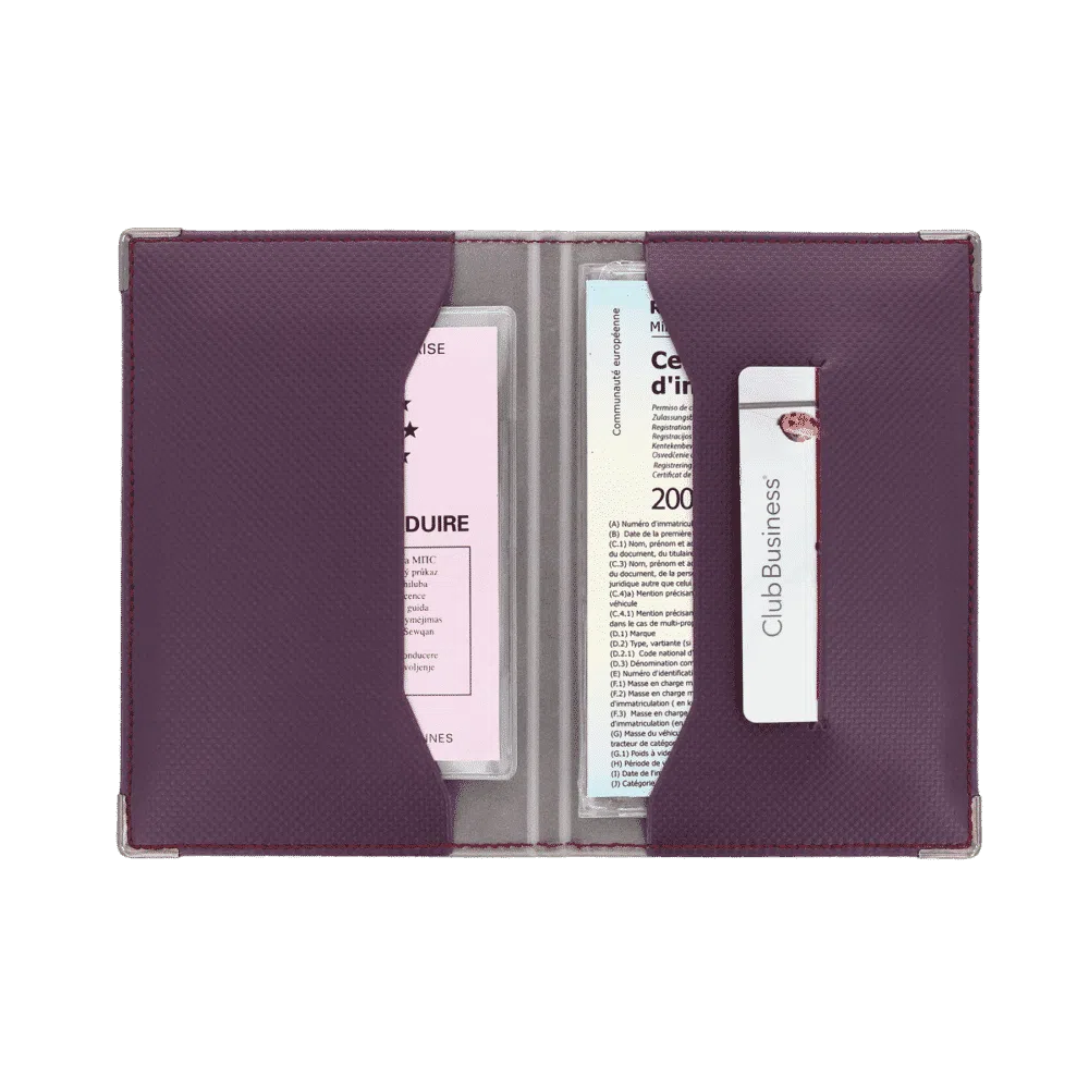 porte-papiers voiture étui carte grise permis de conduire Color pop fabrication française