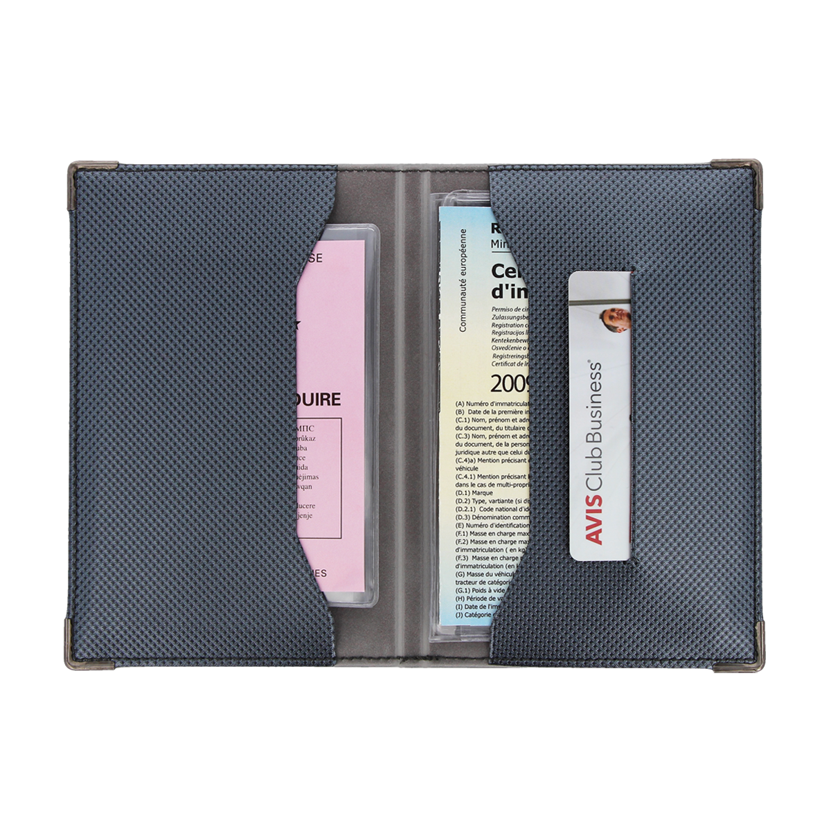 porte-papiers voiture etui carte grise permis de conduire color pop fabrication francaise