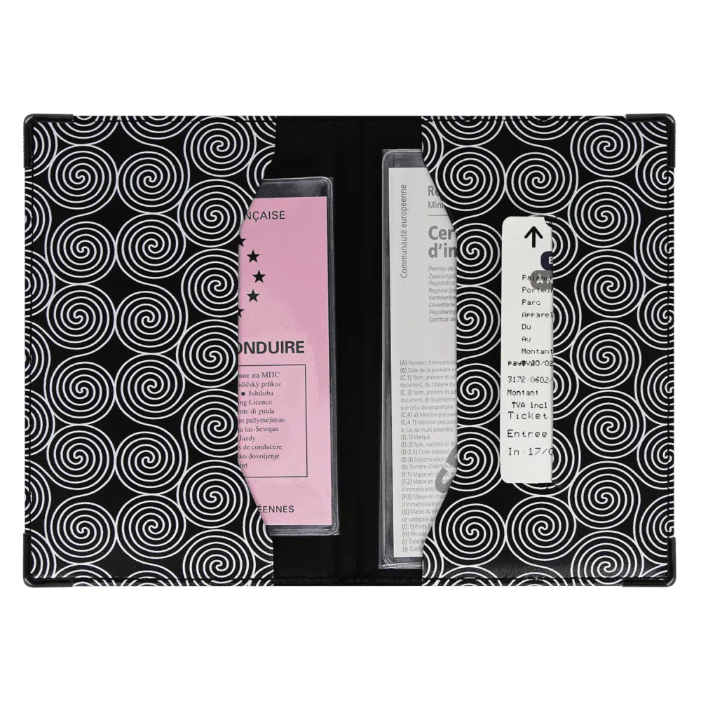 porte-papiers voiture étui carte grise permis de conduire Color pop fabrication française