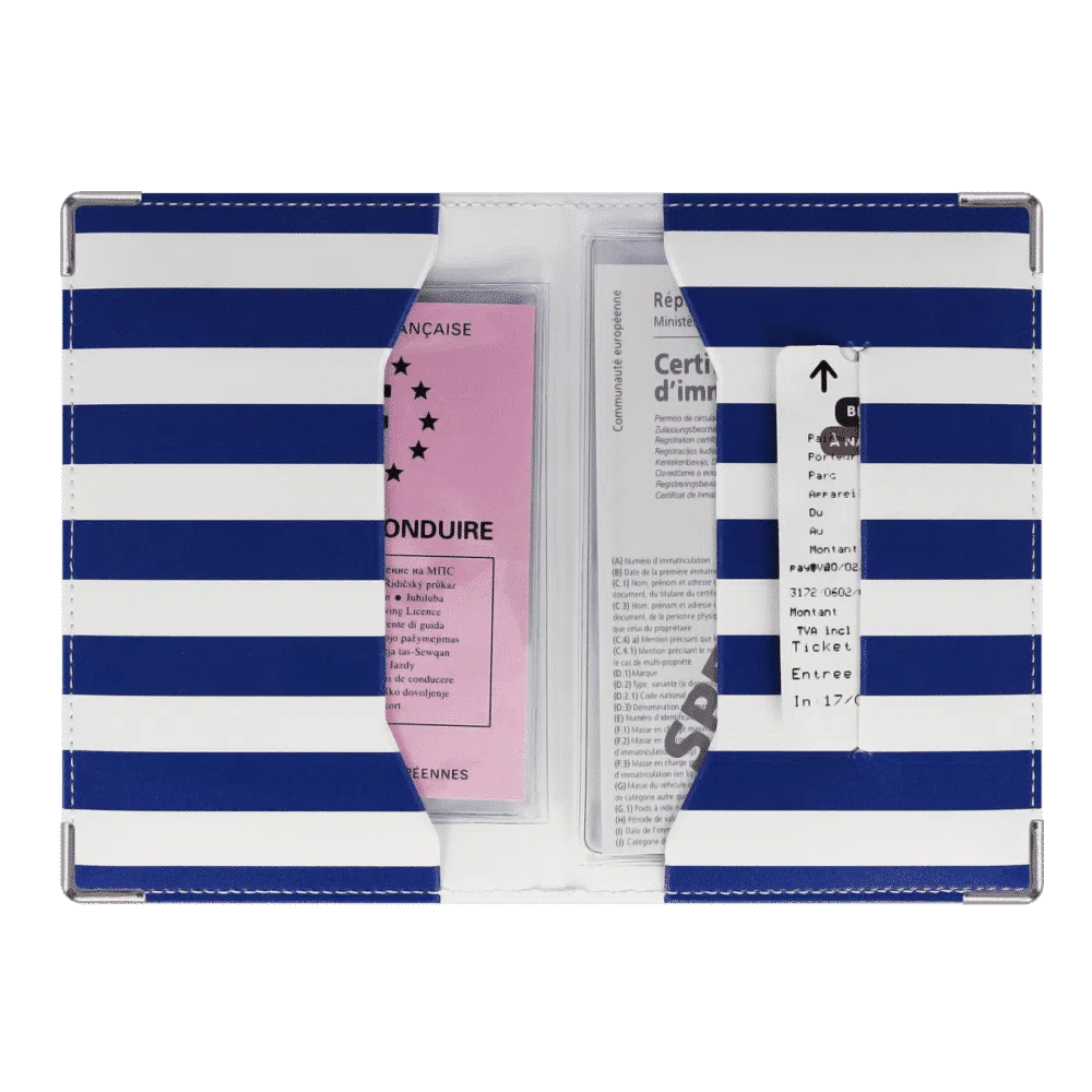 porte-papiers voiture étui carte grise permis de conduire Color pop fabrication française