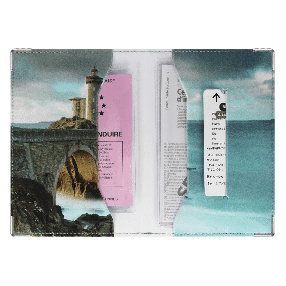 porte-papiers voiture étui carte grise permis de conduire Color pop fabrication française