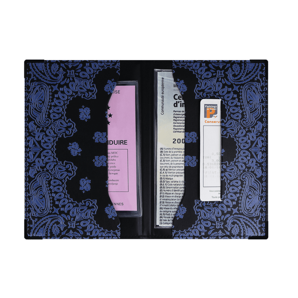 porte-papiers voiture étui carte grise permis de conduire Color pop fabrication française