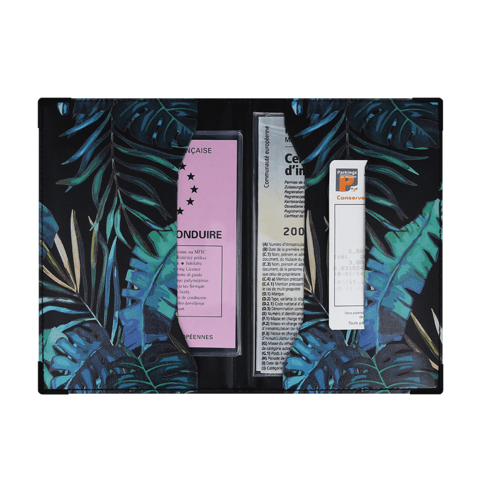 porte-papiers voiture étui carte grise permis de conduire Color pop fabrication française