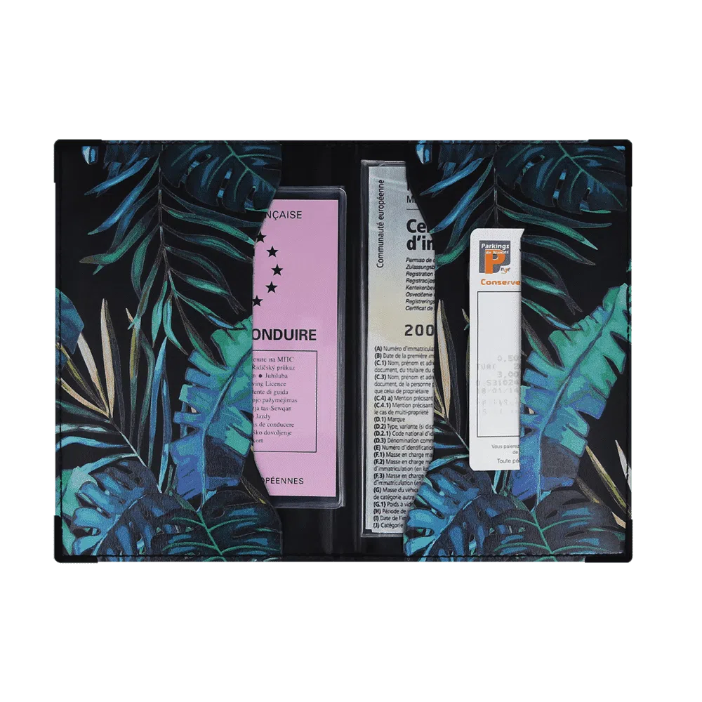 porte-papiers voiture étui carte grise permis de conduire Color pop fabrication française