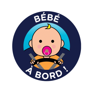 bébé a bord électrostatique Color pop