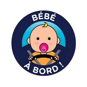 bébé a bord électrostatique Color pop