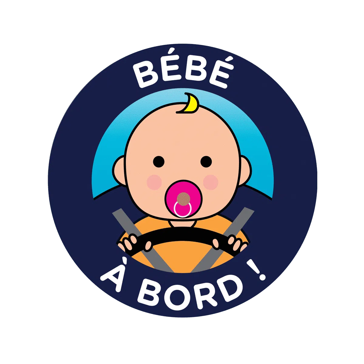 bébé a bord électrostatique Color pop