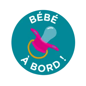 bébé a bord électrostatique Color pop