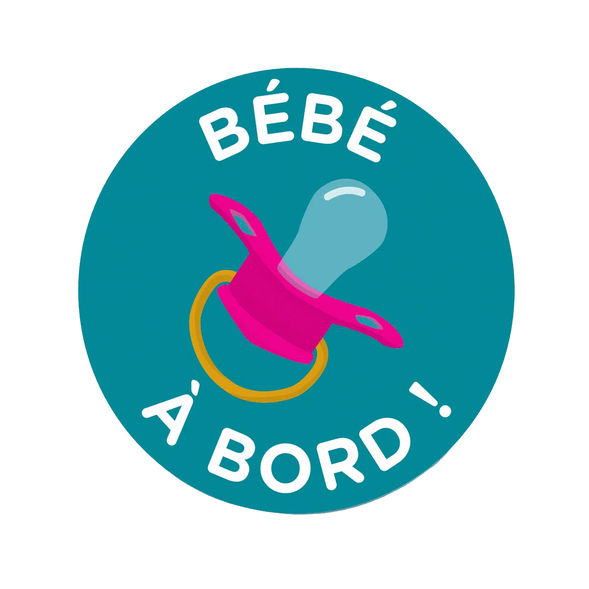bébé a bord électrostatique Color pop