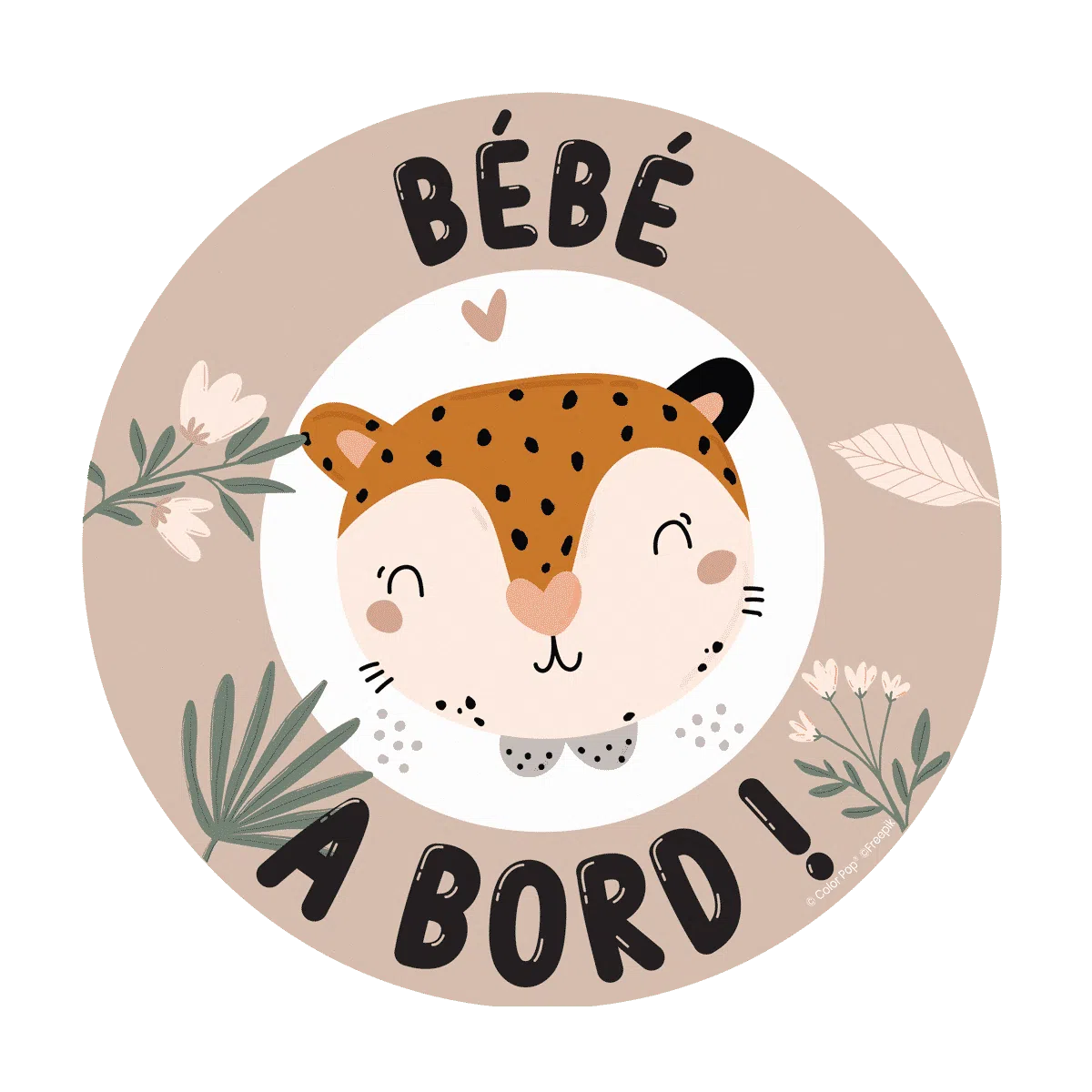bébé a bord magnétique Color pop fabrication française