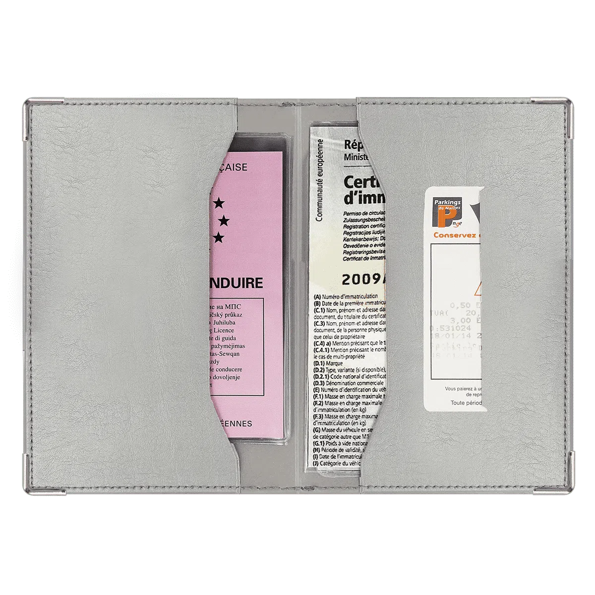 porte papiers voiture etui carte grise etui permis de conduire my color pop petite maroquinerie made in france fabrication francaise