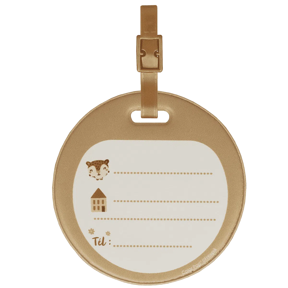 étiquette bagage enfant Color pop fabrication française