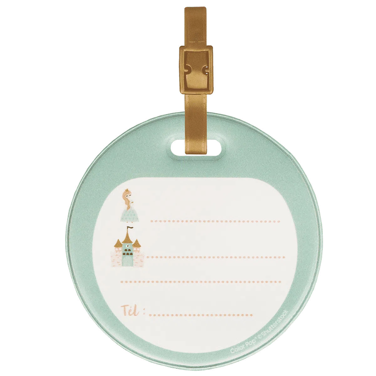 étiquette bagage enfant Color pop fabrication française