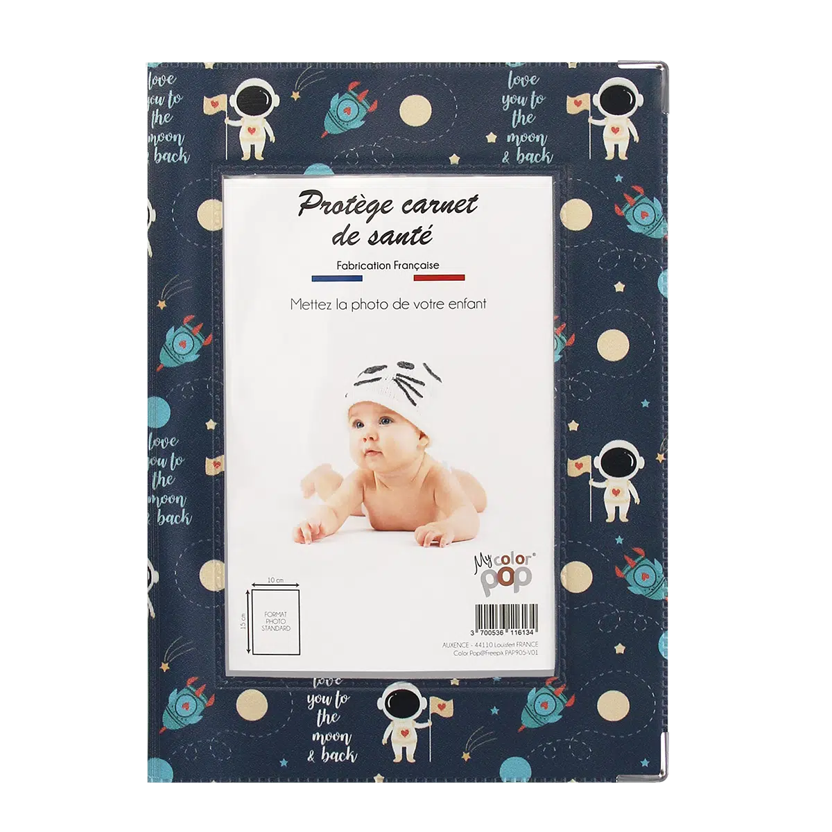 étui carnet de santé personnalisable Color pop fabrication française