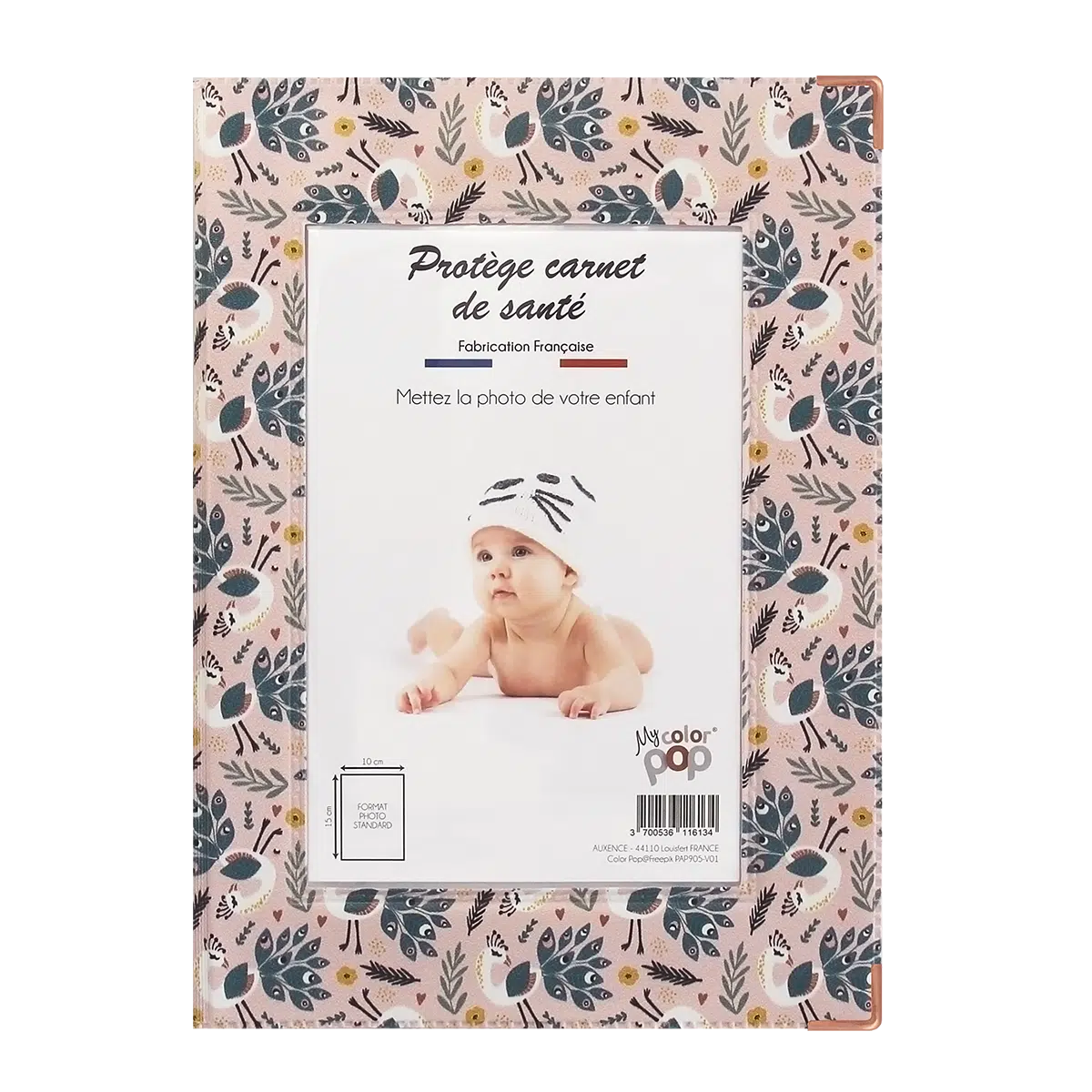 étui carnet de santé personnalisable Color pop fabrication française