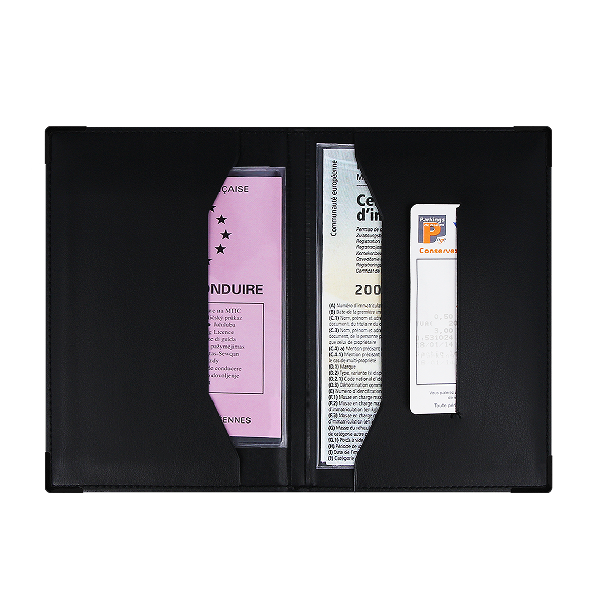 porte-papiers voiture étui carte grise permis de conduire Color pop fabrication française