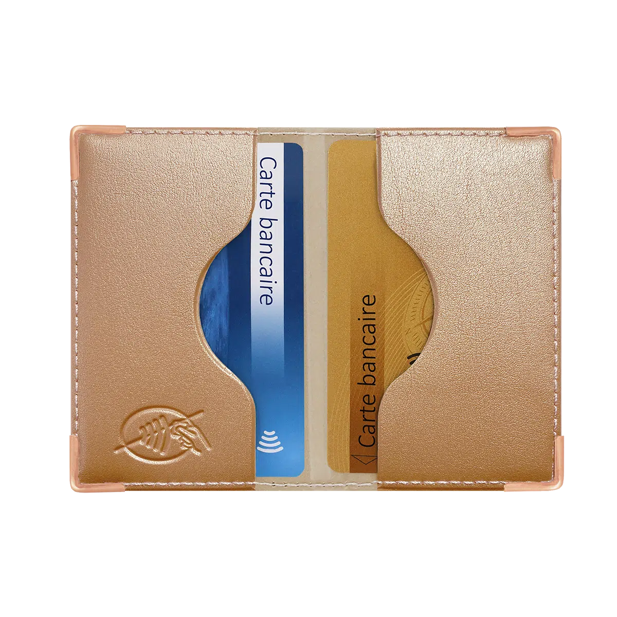 Portefeuille plat anti piratage RFID étui carte bancaire porte carte bancaire Color pop petite maroquinerie made in France fabrication française