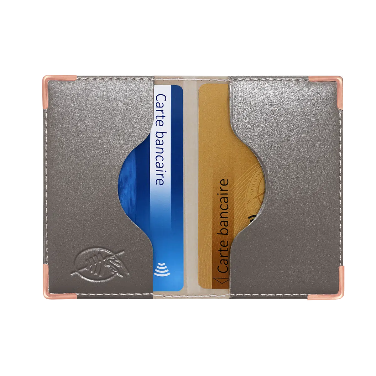 Portefeuille plat anti piratage RFID étui carte bancaire porte carte bancaire Color pop petite maroquinerie made in France fabrication française