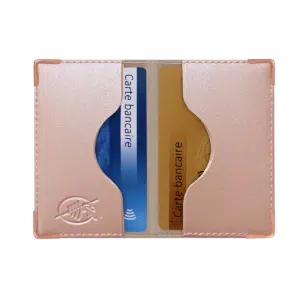 Portefeuille plat anti piratage RFID étui carte bancaire porte carte bancaire Color pop petite maroquinerie made in France fabrication française