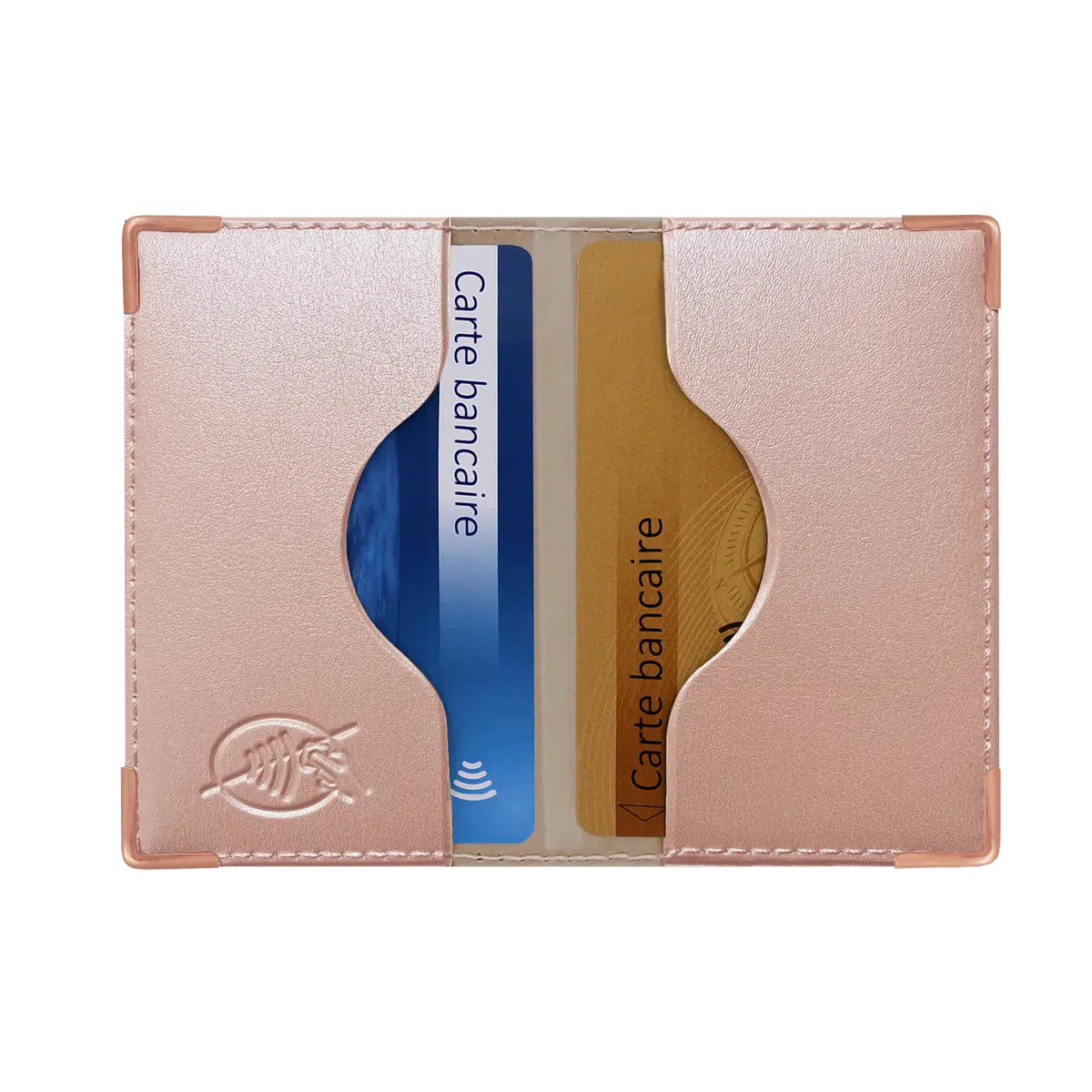 Portefeuille plat anti piratage RFID étui carte bancaire porte carte bancaire Color pop petite maroquinerie made in France fabrication française