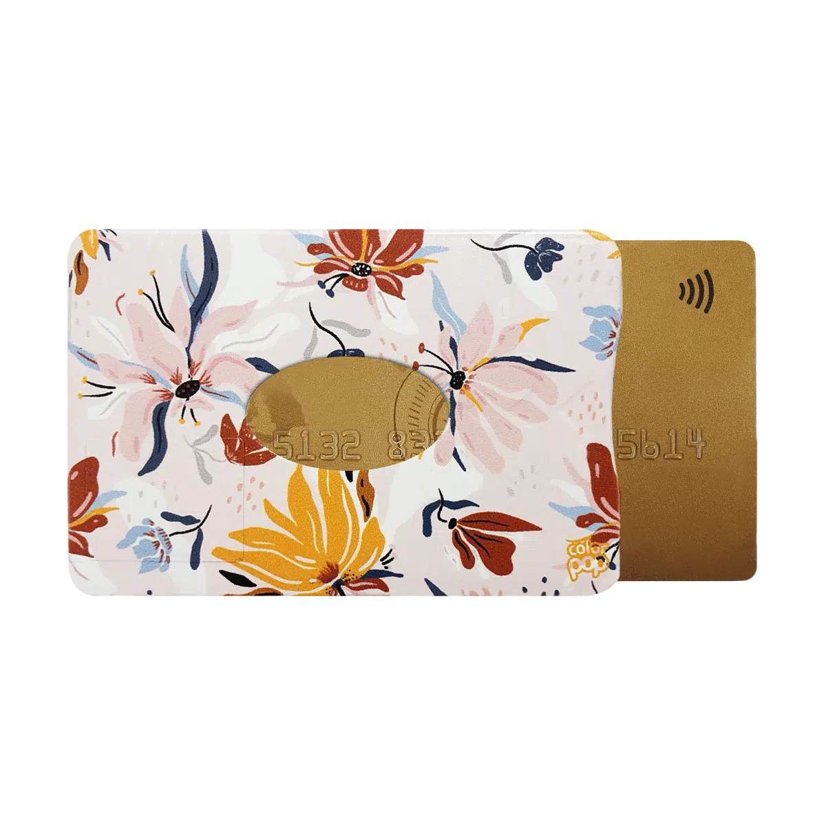1 fleurs printemps 613 étui pour carte blindée anti rfid anti piratage
