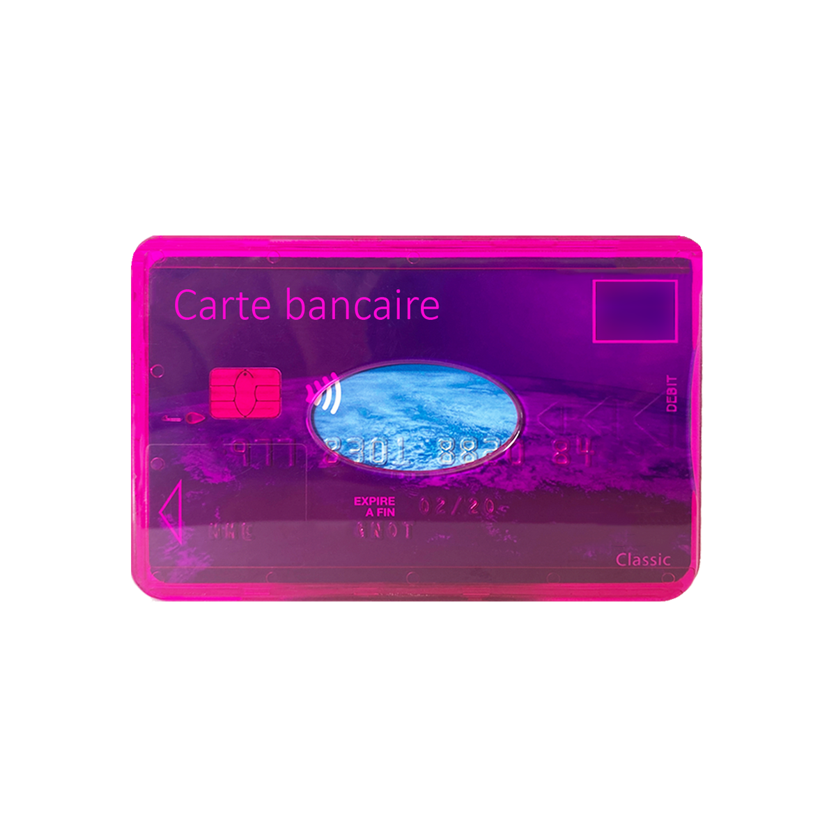 617_rose_02_etui-1-carte_blinde_anti-rfid_anti-piratage_colorpop_petite-maroquinerie_pvc_fabrication-francaise étui carte rigide anti-RFID anti-piratage blindé carte bancaire Color pop petite maroquinerie made in France fabrication française
