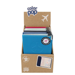 Protège passeport anti-piratage - Présentoir de 14 unités - Fantasia