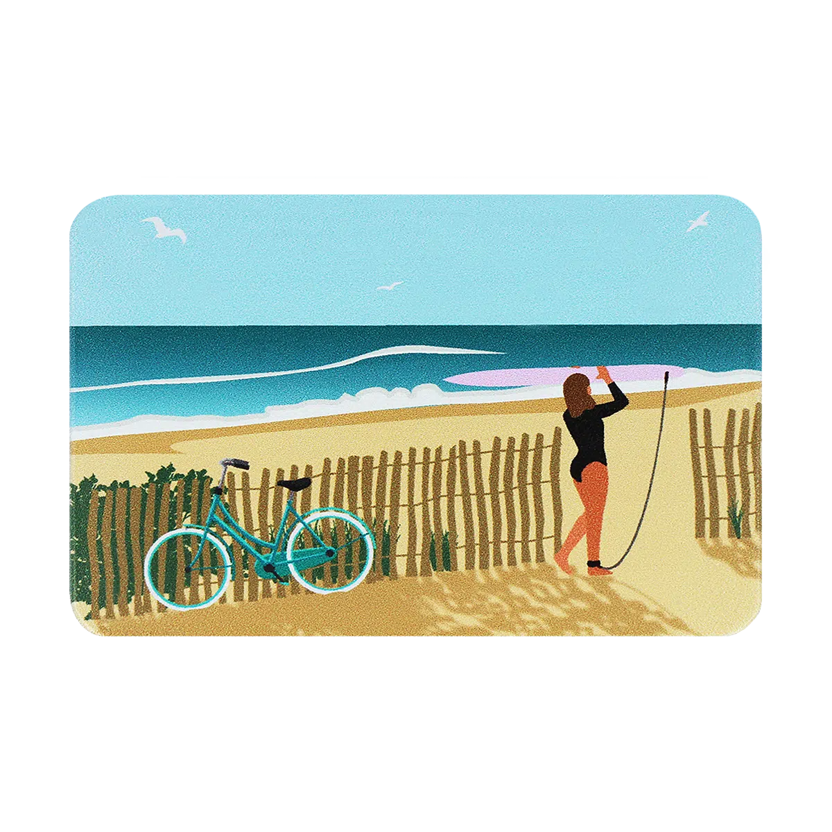 motif landes, carte bancaire, carte de crédit, carte anti-rfid, carte anti-piratage, protège carte bancaire, étui pour carte bancaire ou carte de crédit