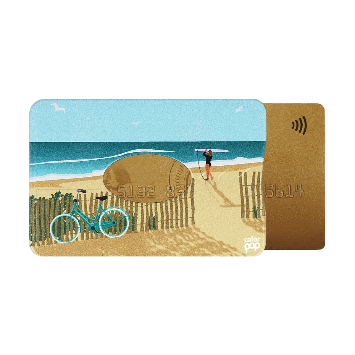 motif landes, carte bancaire, carte de crédit, carte anti-rfid, carte anti-piratage, protège carte bancaire, étui pour carte bancaire ou carte de crédit