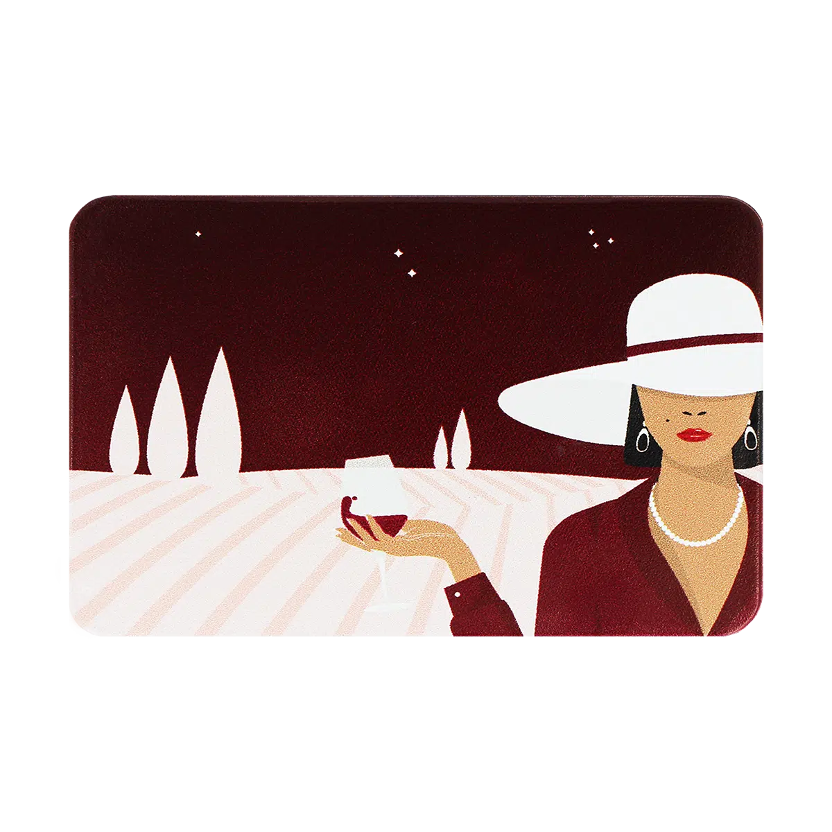 motif femme bordelaise, carte bancaire, carte de crédit, carte anti-rfid, carte anti-piratage, protège carte bancaire, étui pour carte bancaire ou carte de crédit