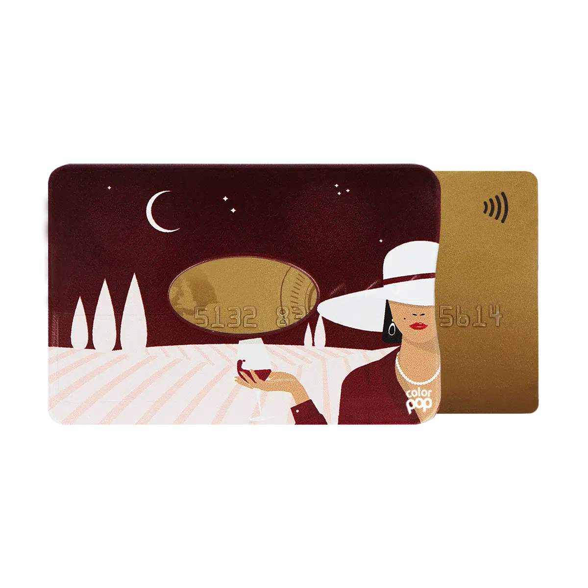motif femme bordelaise, carte bancaire, carte de crédit, carte anti-rfid, carte anti-piratage, protège carte bancaire, étui pour carte bancaire ou carte de crédit