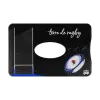 motif rugby noir, carte bancaire, carte de crédit, carte anti-rfid, carte anti-piratage, protège carte bancaire, étui pour carte bancaire ou carte de crédit