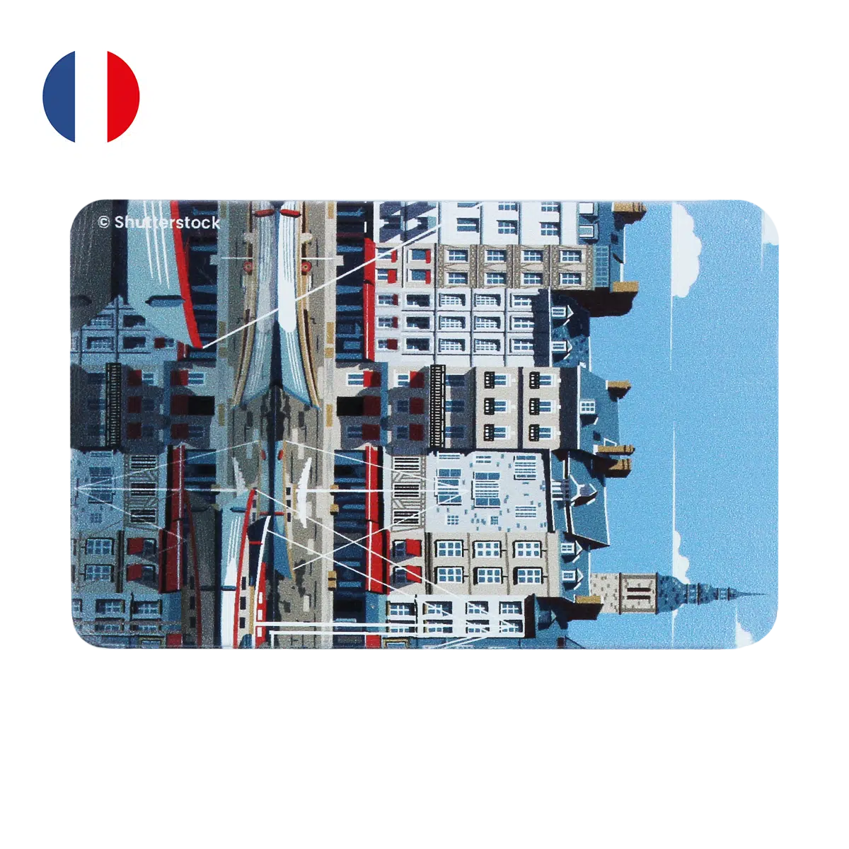 motif port breton, carte bancaire, carte de crédit, carte anti-rfid, carte anti-piratage, protège carte bancaire, étui pour carte bancaire ou carte de crédit