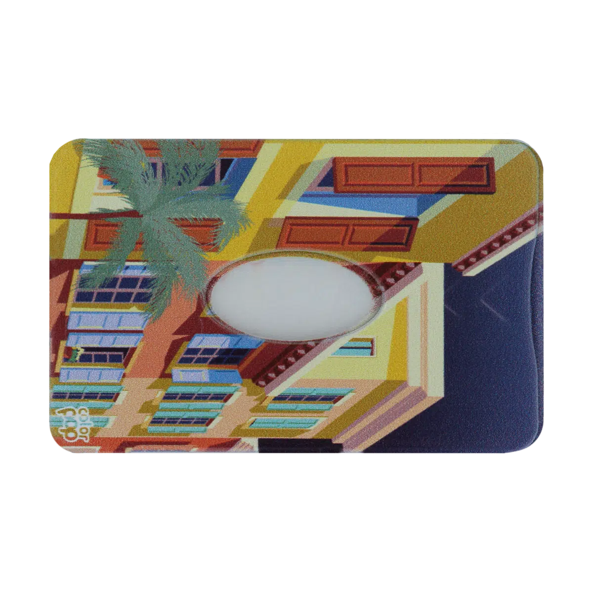 motif village, carte bancaire, carte de crédit, carte anti-rfid, carte anti-piratage, protège carte bancaire, étui pour carte bancaire ou carte de crédit