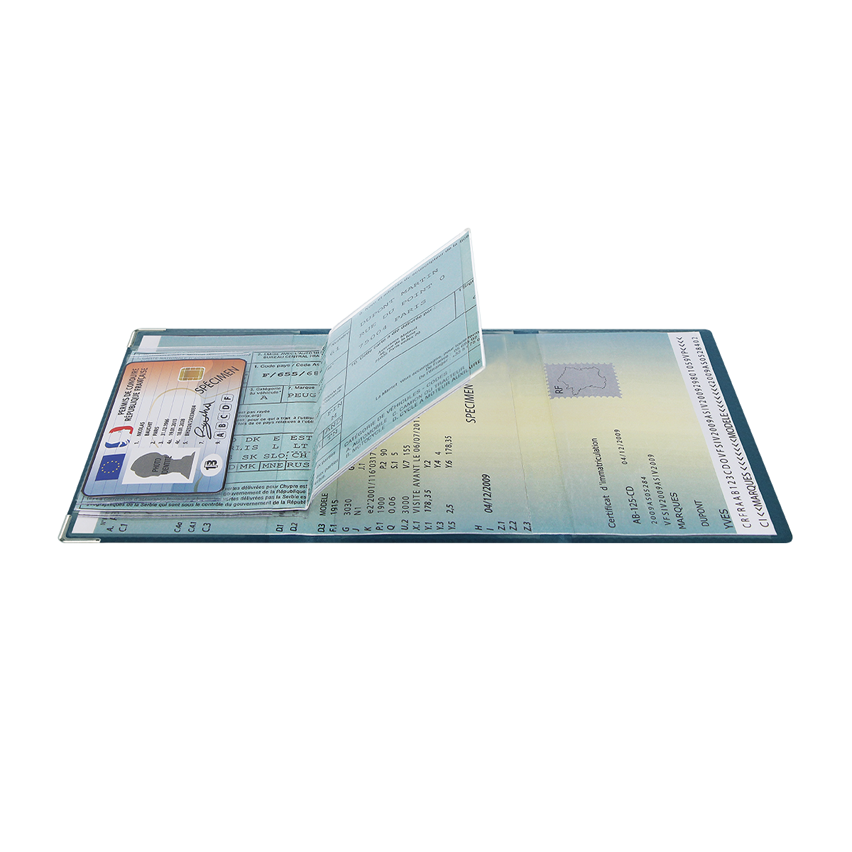 porte-papiers voiture étui carte grise permis de conduire Color pop fabrication française