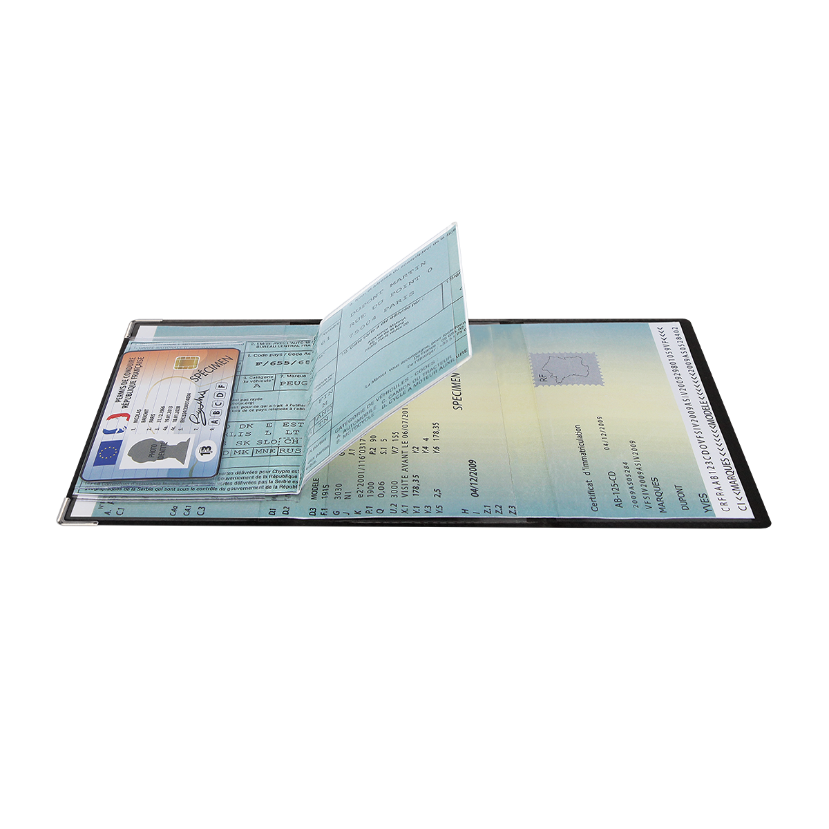 porte-papiers voiture étui carte grise permis de conduire Color pop fabrication française