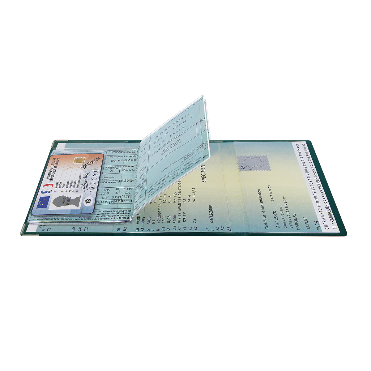 porte-papiers voiture étui carte grise permis de conduire Color pop fabrication française