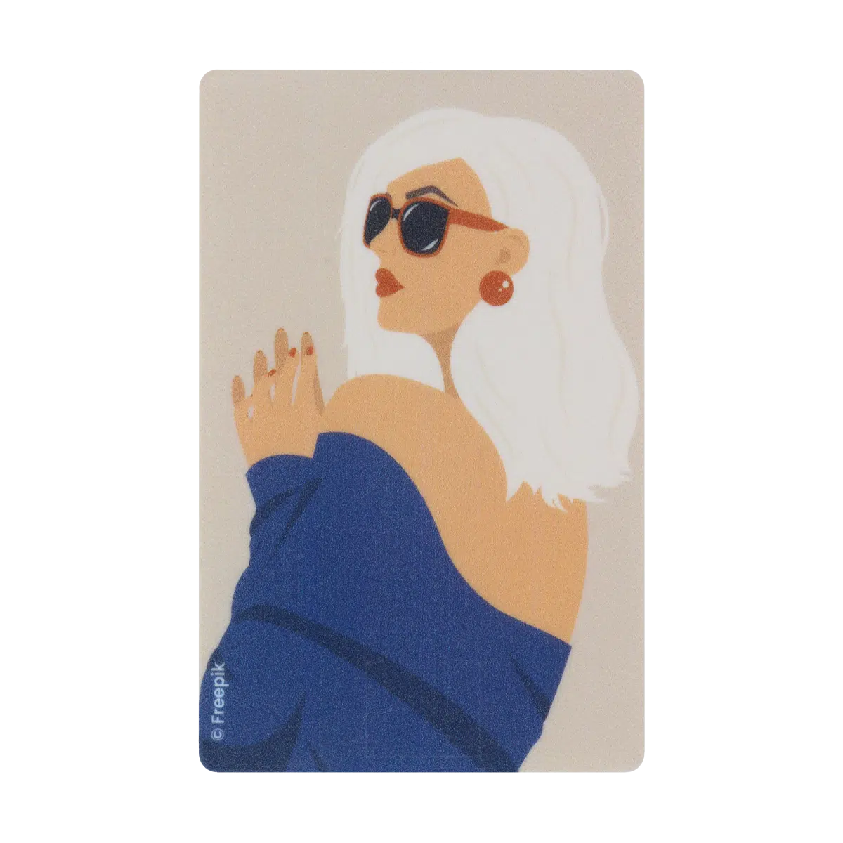 motif blondie, carte bancaire, carte de crédit, carte transport, badge, carte cantine, protège carte bancaire, étui pour carte bancaire ou carte de crédit