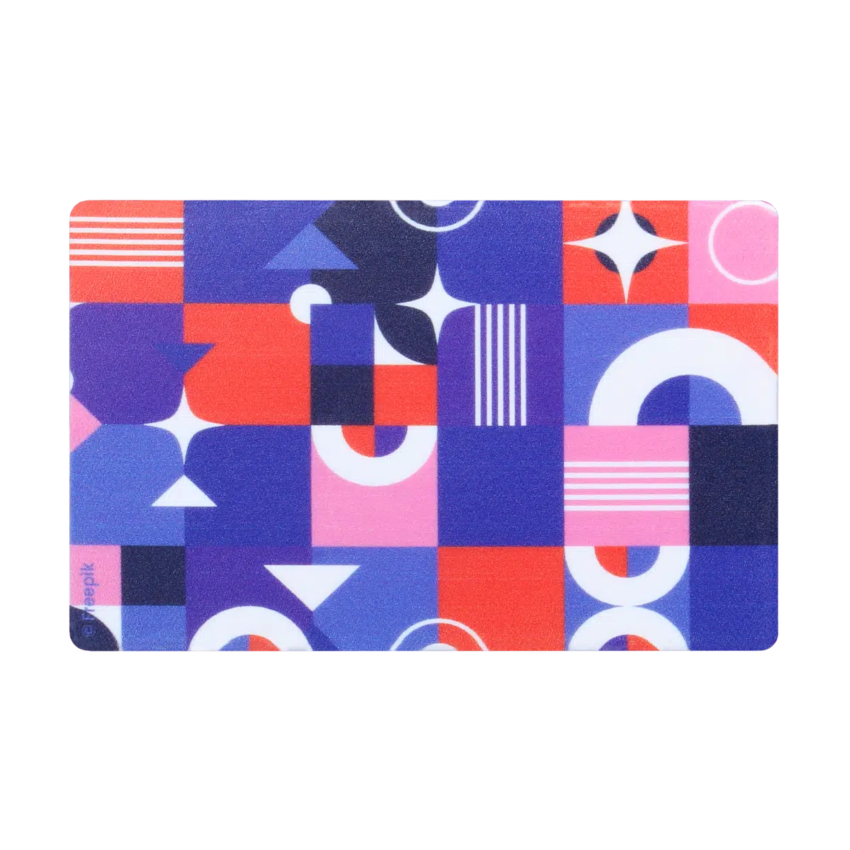 motif formes géométriques, carte bancaire, carte de crédit, carte transport, badge, carte cantine, protège carte bancaire, étui pour carte bancaire ou carte de crédit