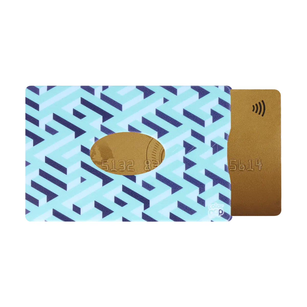 motif labyrinthe, carte bancaire, carte de crédit, carte transport, badge, carte cantine, protège carte bancaire, étui pour carte bancaire ou carte de crédit