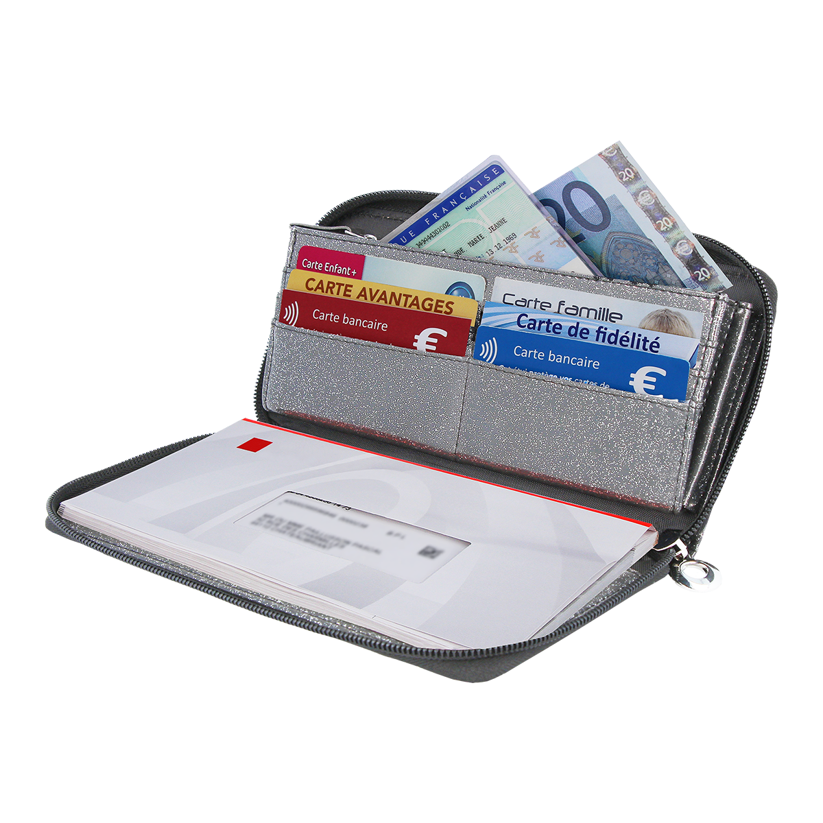 Portefeuille compagnon anti-piratage anti-rfid Color pop