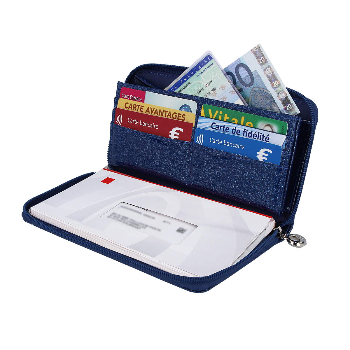 Portefeuille compagnon anti-piratage anti-rfid Color pop