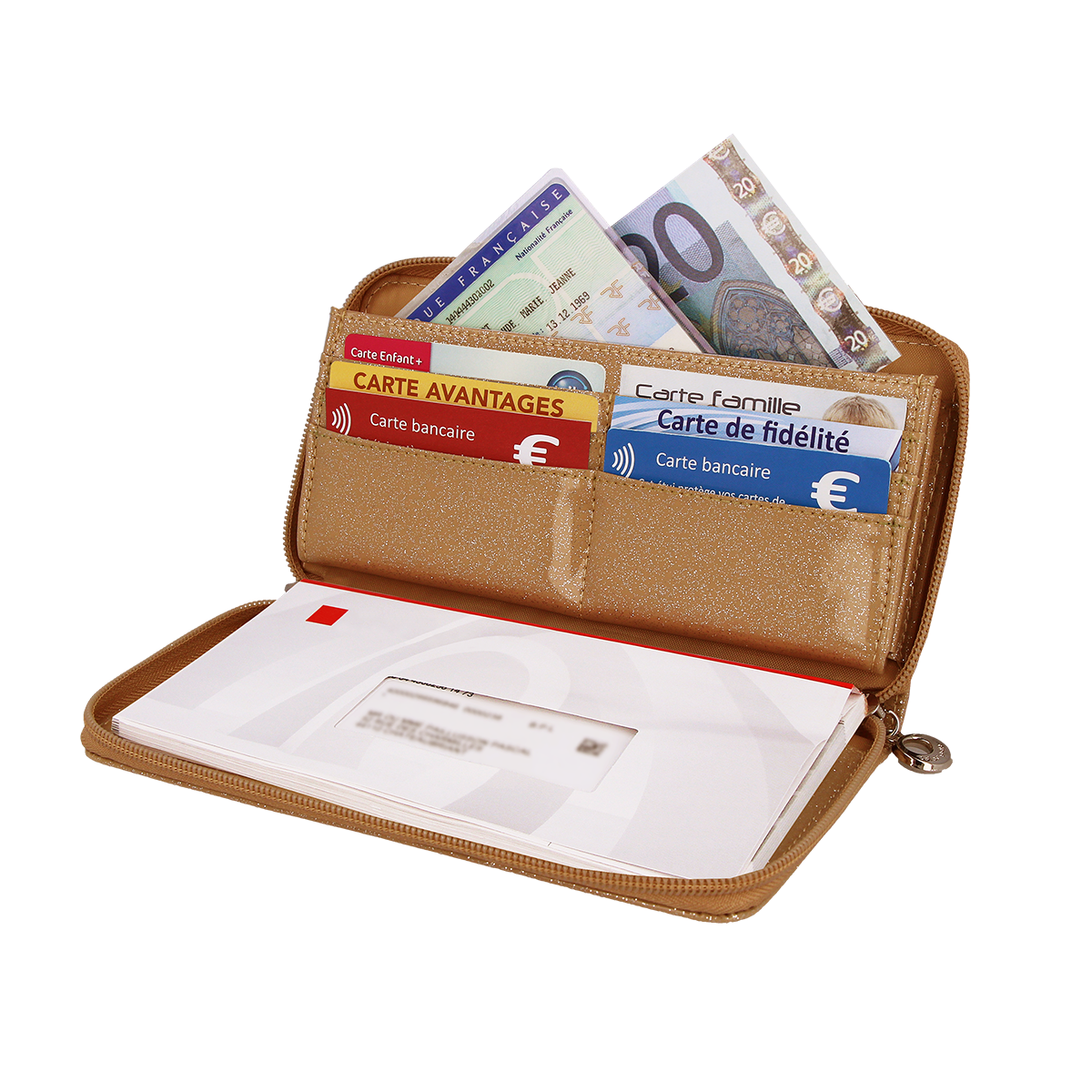 Portefeuille compagnon anti-piratage anti-rfid Color pop