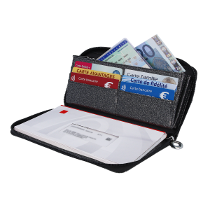 Portefeuille compagnon anti-piratage anti-rfid Color pop