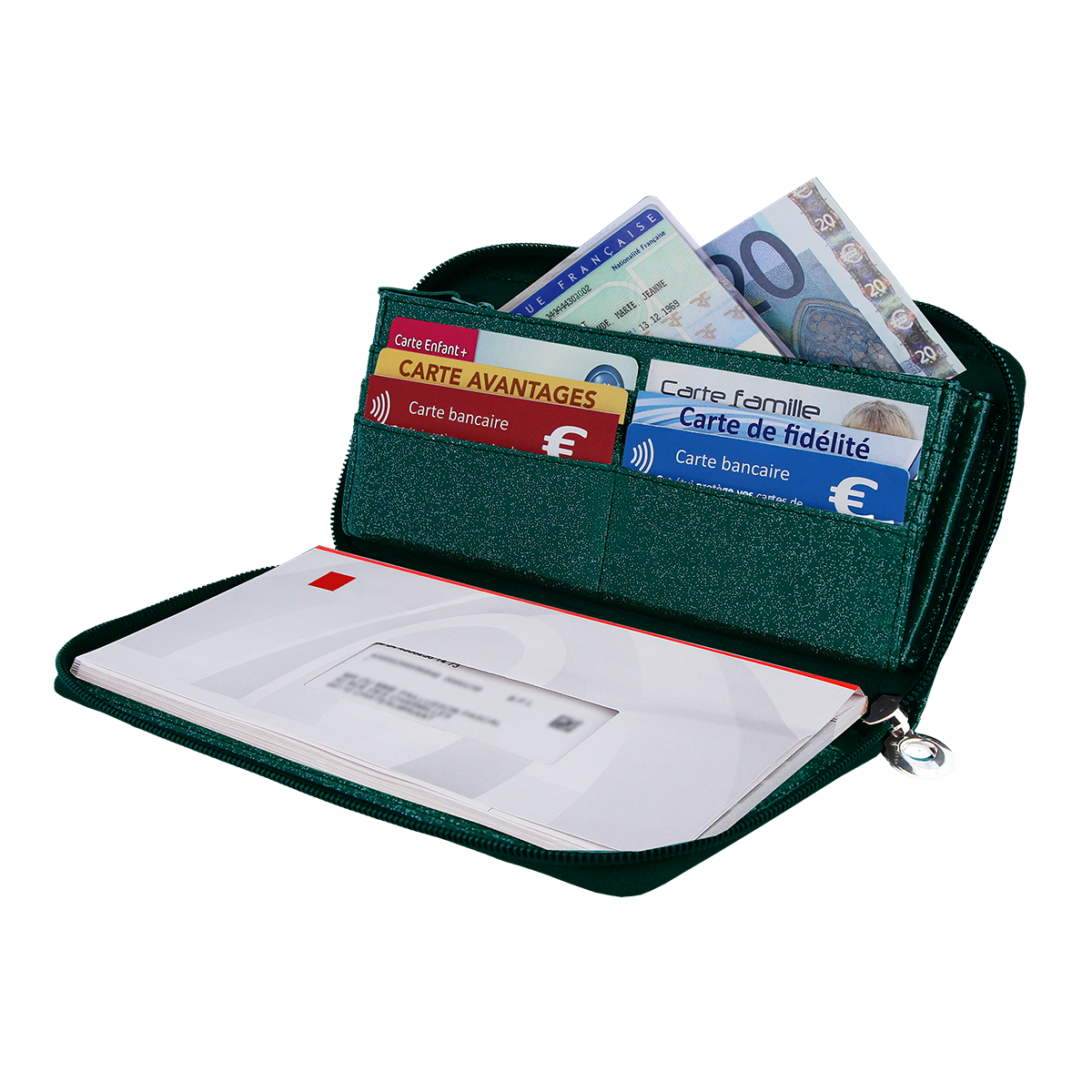 Portefeuille compagnon anti-piratage anti-rfid Color pop