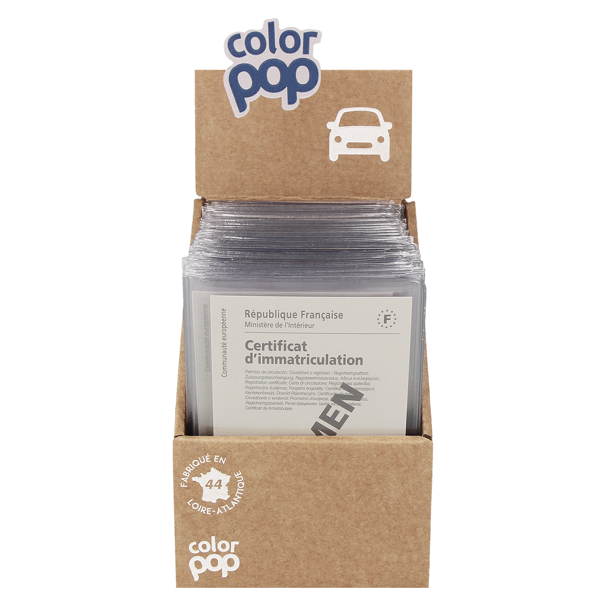 etui carte grise color pop fabrication française