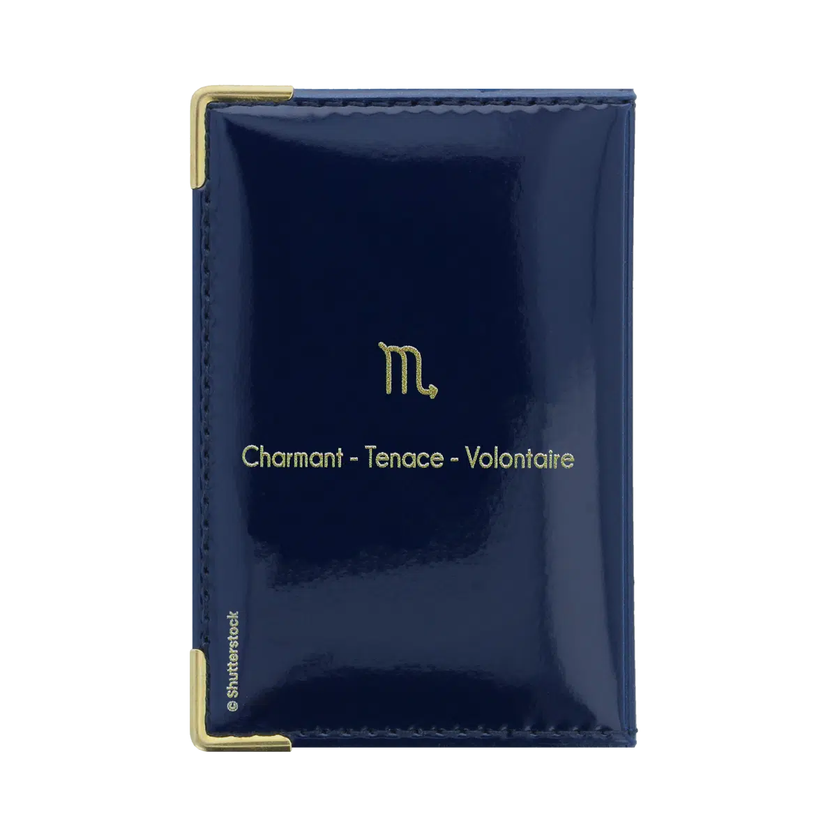 Motif astrologie scorpion derrière porte carte anti-rfid Color Pop