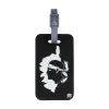 étiquette bagage, étiquette sac, étiquette cartable, étiquette corse motif tête de maure, étiquette bagage avec formulaire
