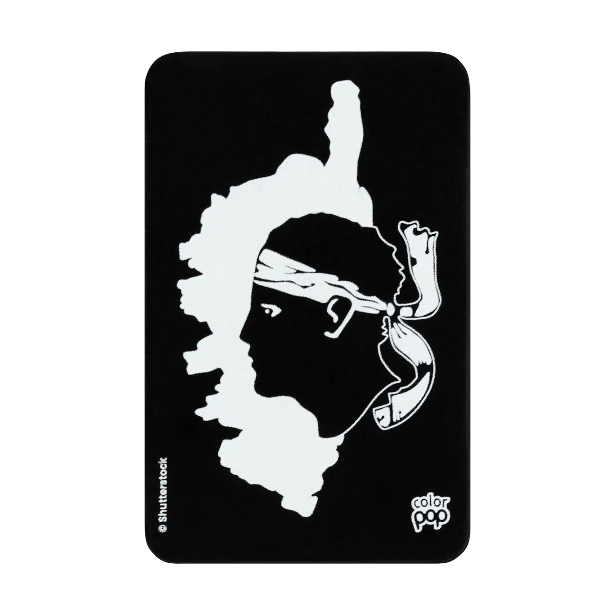 collection corse, motif tête de maure, porte carte anti-rfid, anti-piratage, carte bancaire, carte de crédit