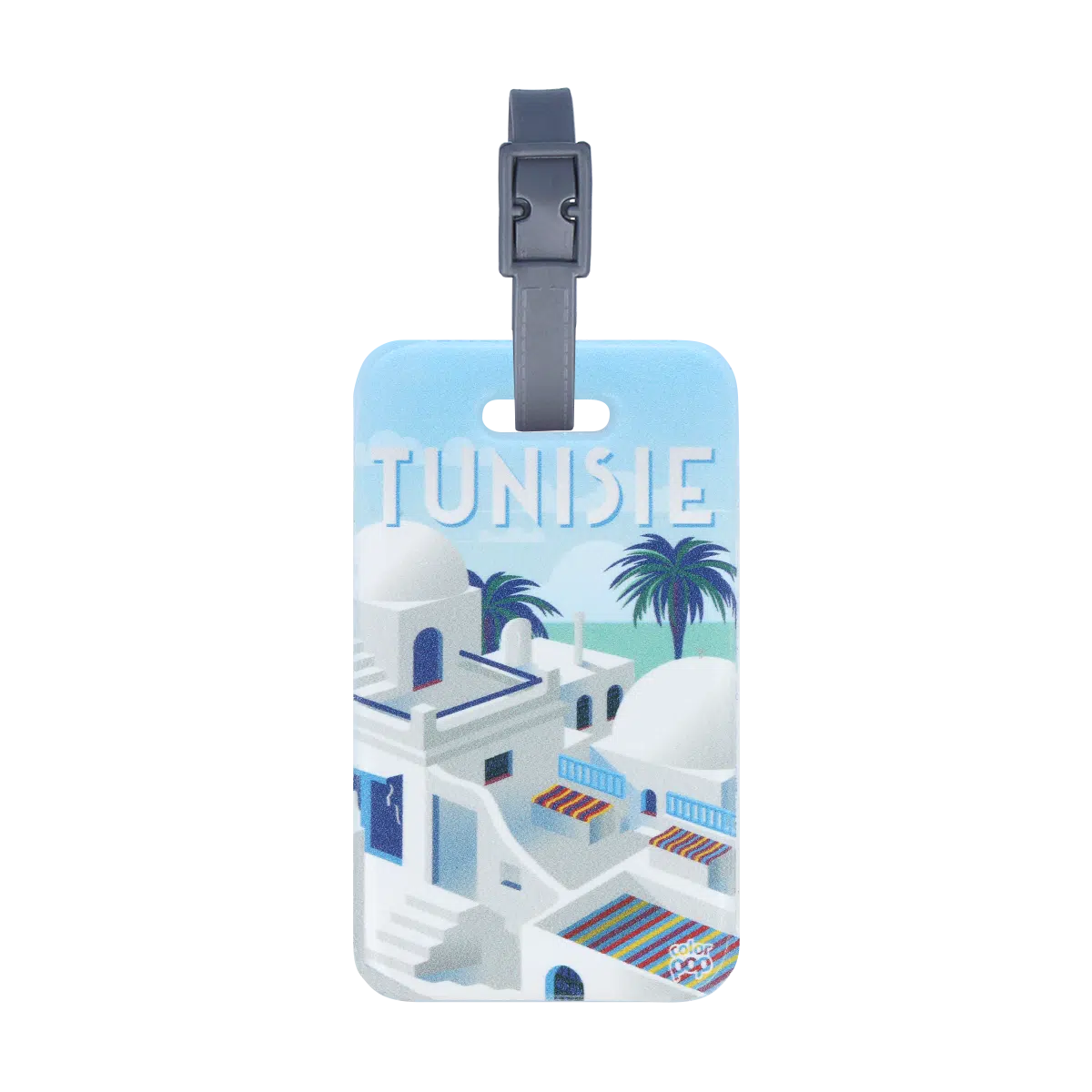 étiquette bagage color pop fabrication france petite maroquinerie PVC